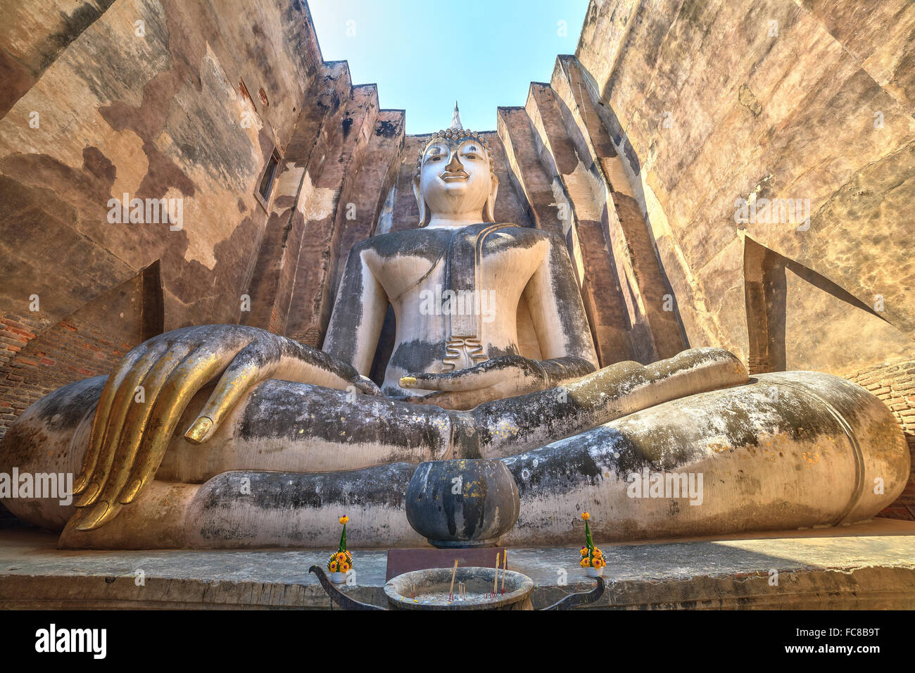 Big Buddha a Sukhothai Historical Park , della Thailandia Foto Stock