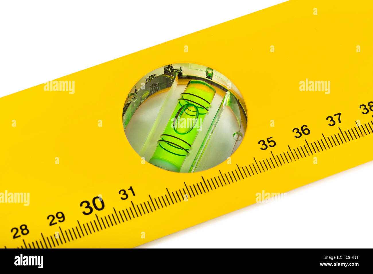 Il livello di costruzione righello Foto Stock
