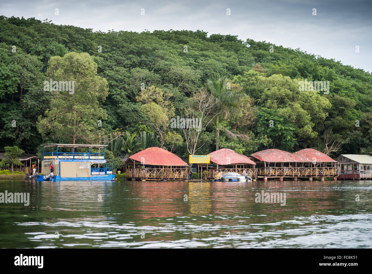 Lago Victroia. Vicino a Jinja, Uganda, Africa Foto Stock