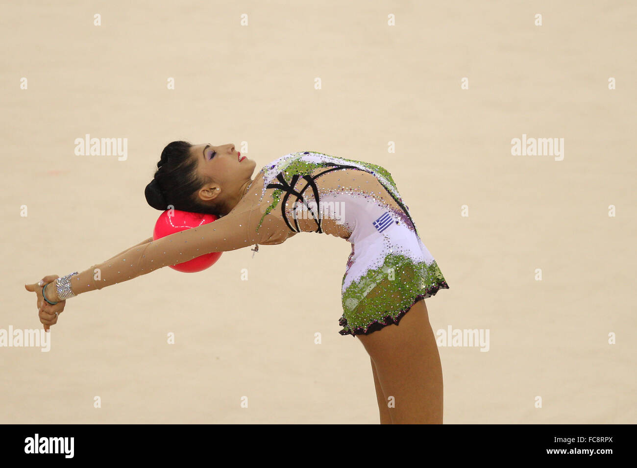 Varvara Filiou (GRE). Donna ginnastica ritmica. Ginnastica nazionale Arena. Baku2015. 1° European Games. Baku. Azerbaigian. 19/06/2015. Foto Stock