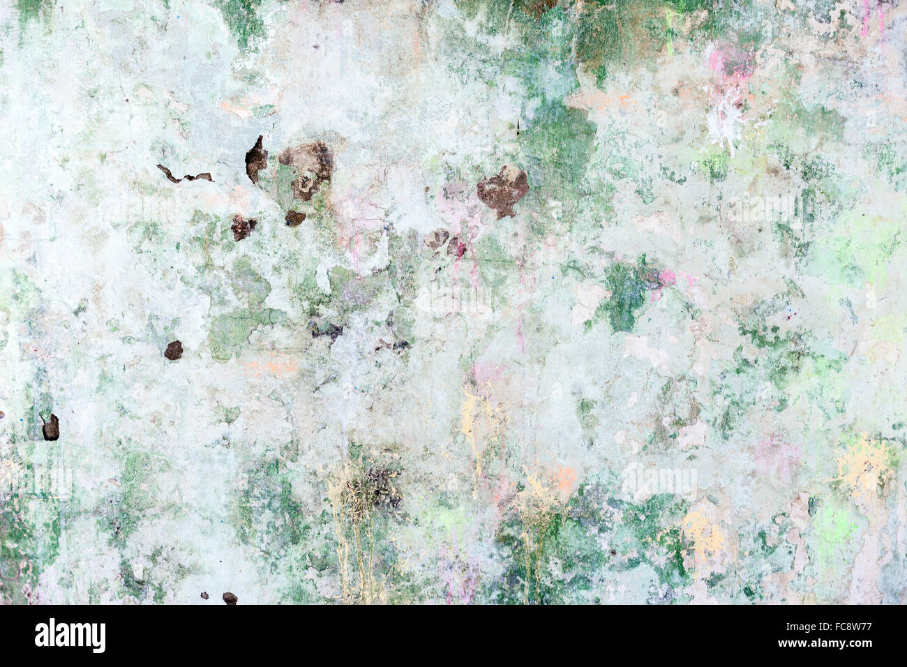 Colorate grunge vecchio cemento parete Texture Foto Stock