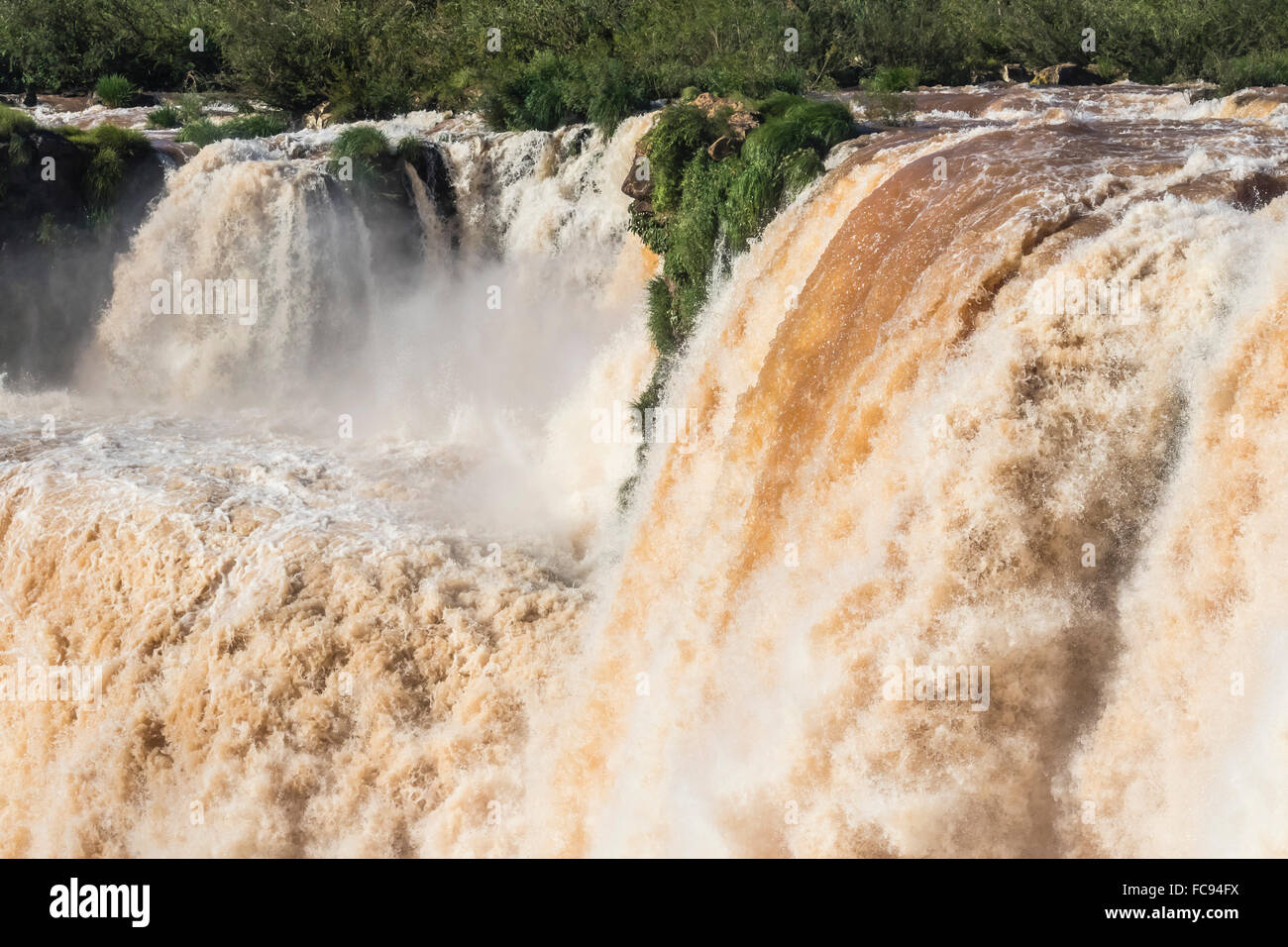 La Gola del Diavolo (Garganta del Diablo), Iguazu Falls National Park, sito Patrimonio Mondiale dell'UNESCO, Misiones, Argentina Foto Stock