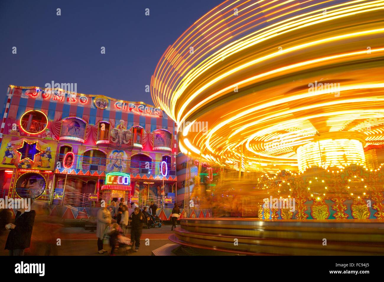 Fiera d'oca, Nottingham, Nottinghamshire, England, Regno Unito, Europa Foto Stock