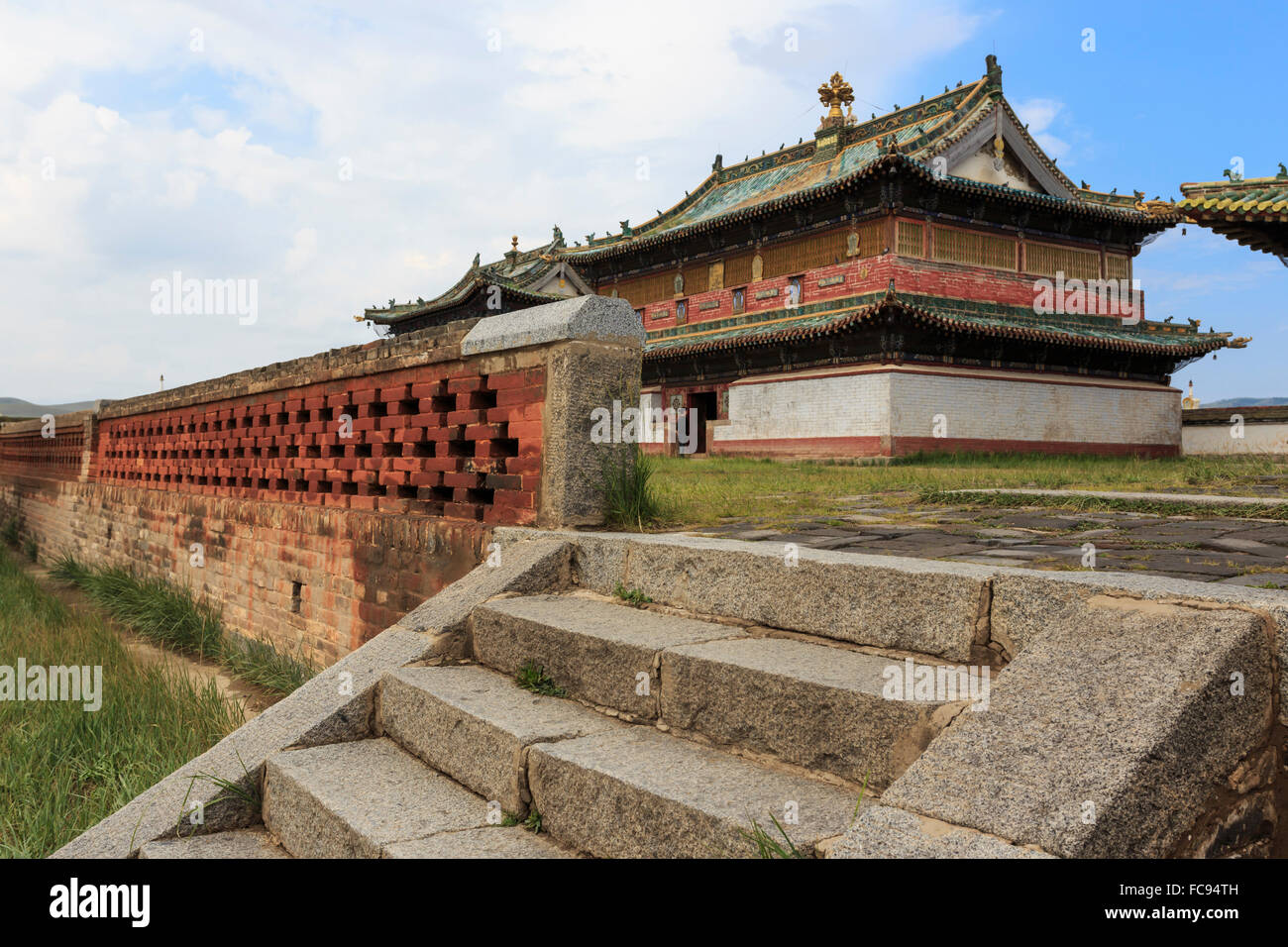 Zuu del Tempio del Buddha, Erdene Zuu Khiid, monastero Buddista, Kharkhorin (Karakorum), Mongolia centrale, Asia Centrale, Asia Foto Stock