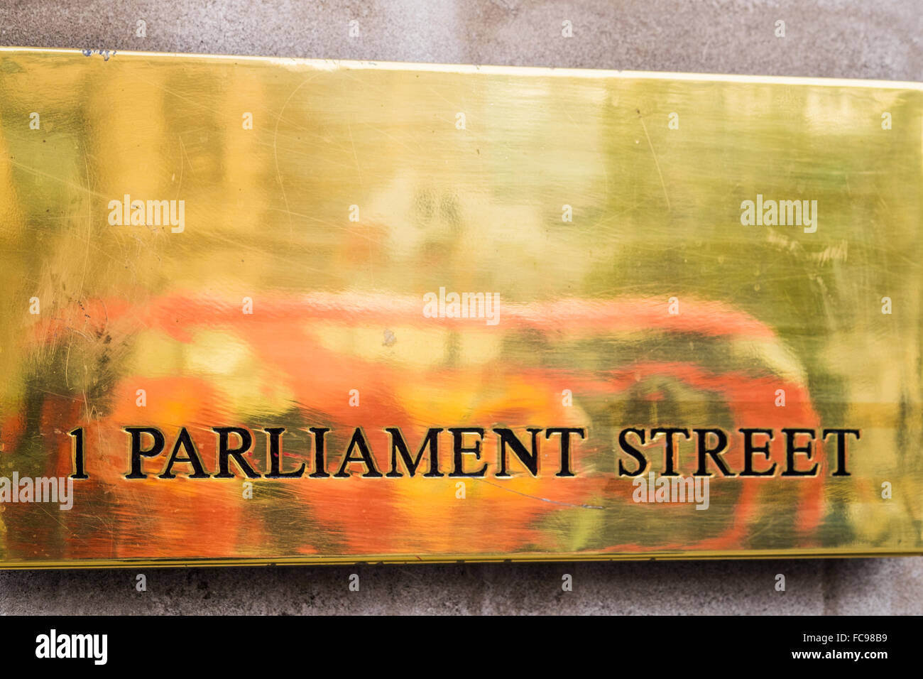 1 Il Parlamento Street, London, England, Regno Unito Foto Stock