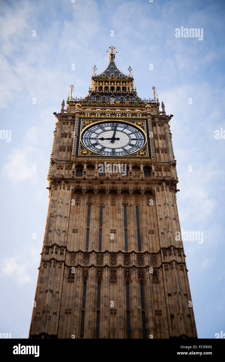Famoso Big Ben nel centro di Londra Foto Stock