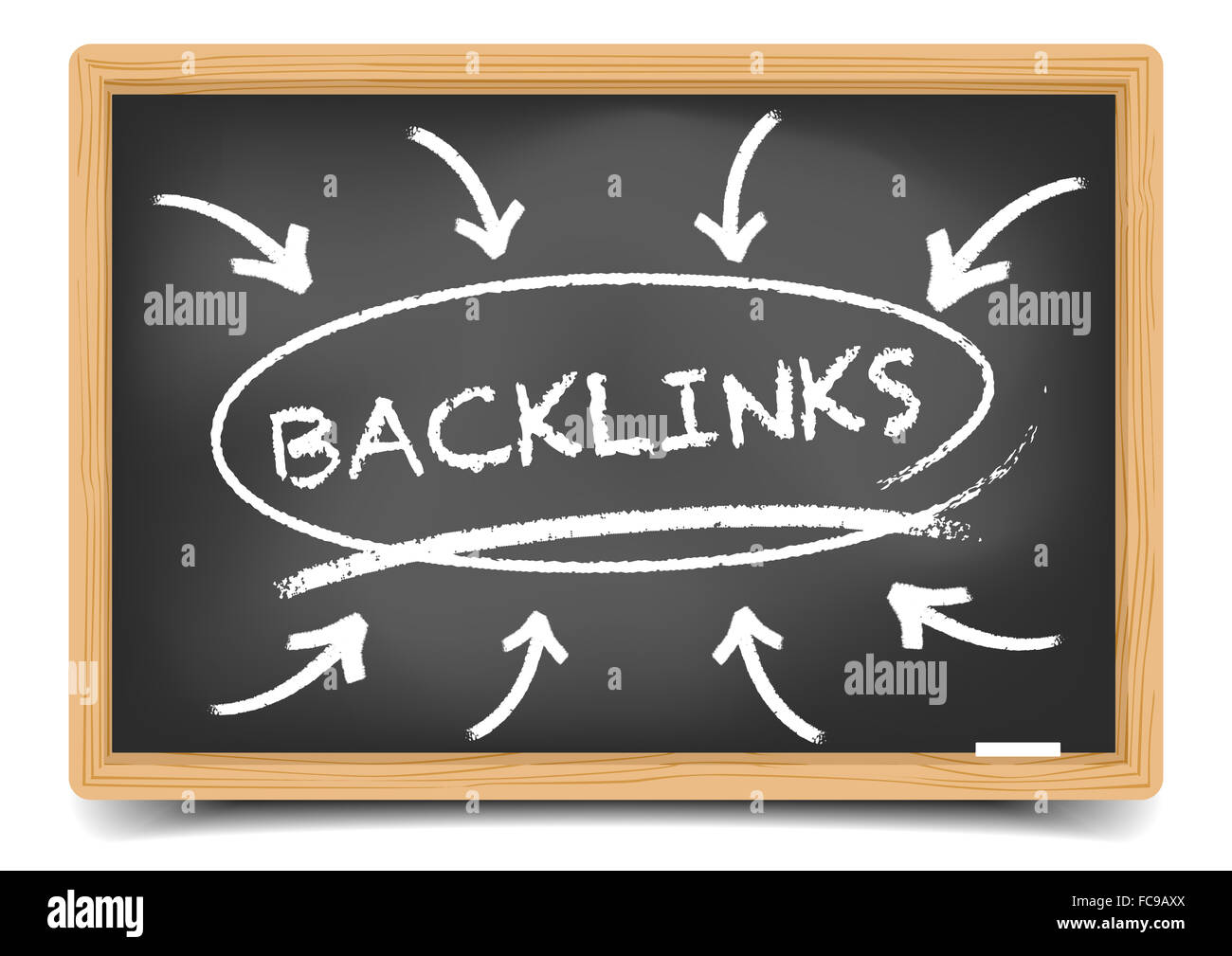 Backlinks schizzo di messa a fuoco Foto Stock