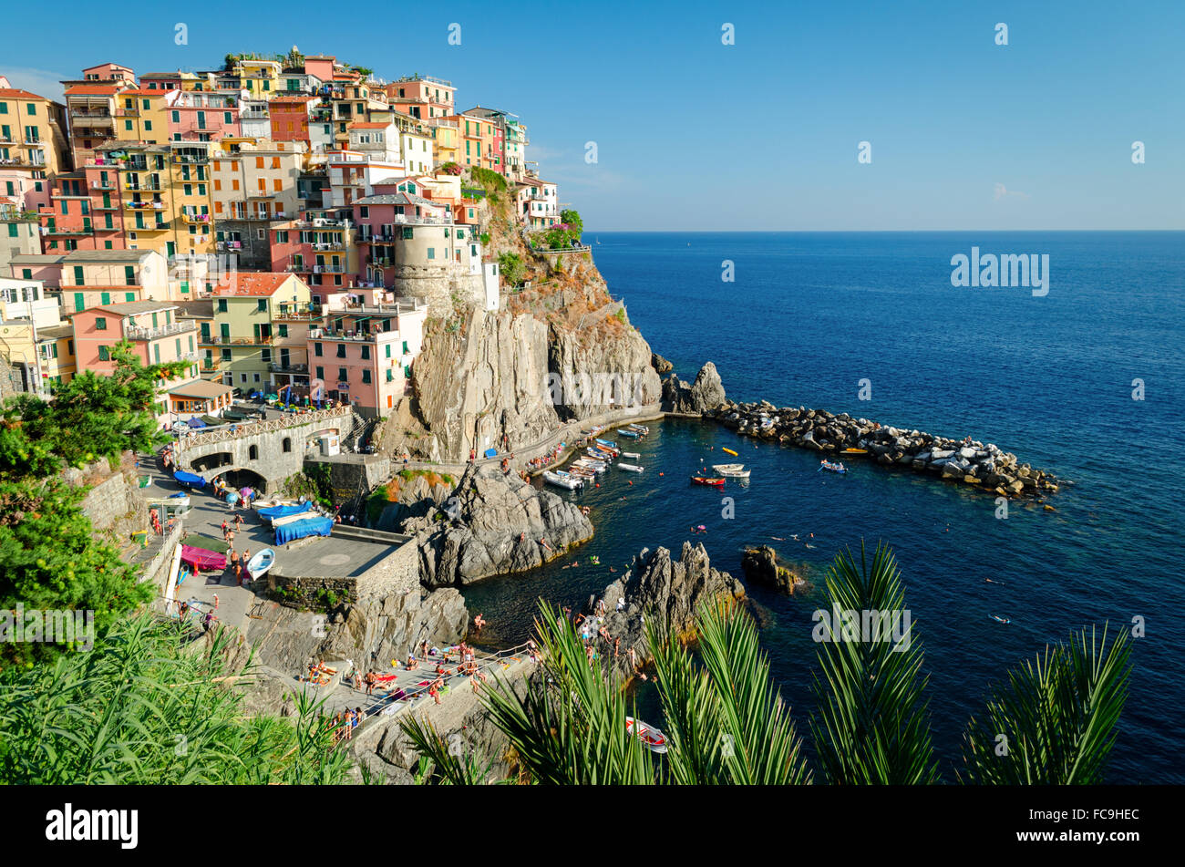 Manarola (Cinque Terre Italia) Foto Stock