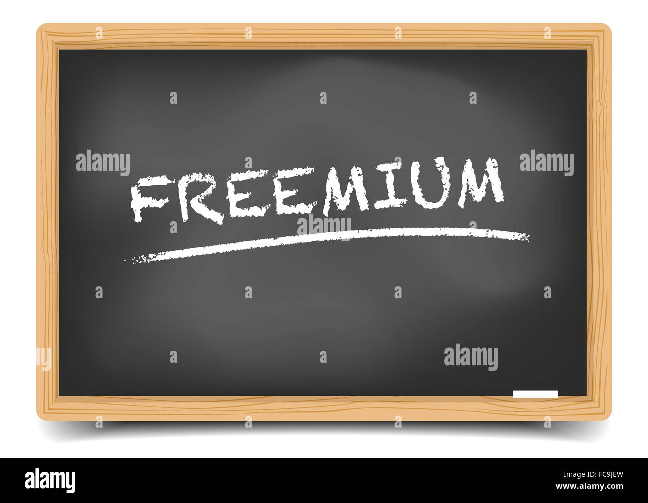 Blackboard testo freemium Foto Stock