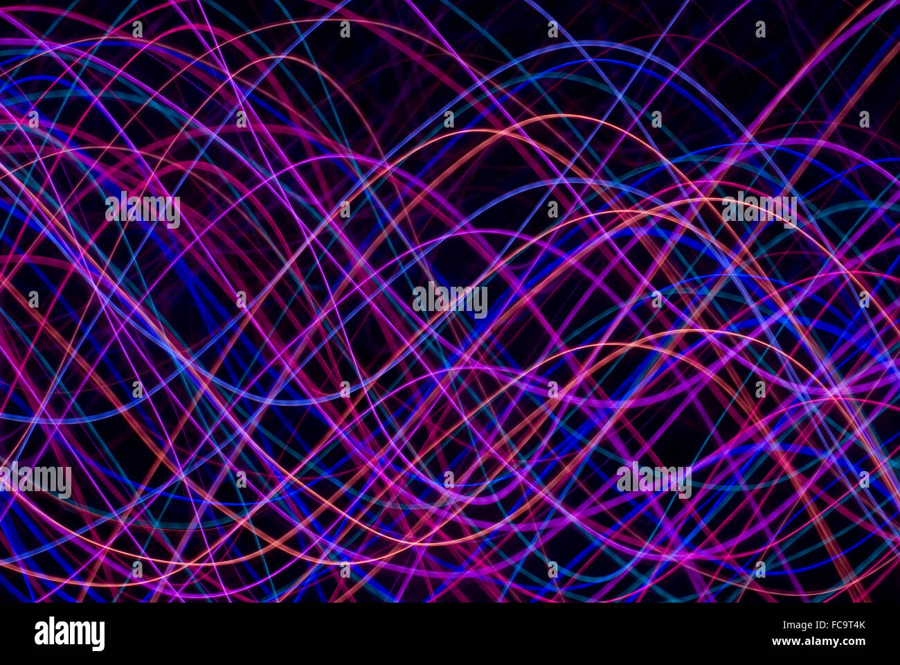 Vivid Magenta le forme d'onda Foto Stock