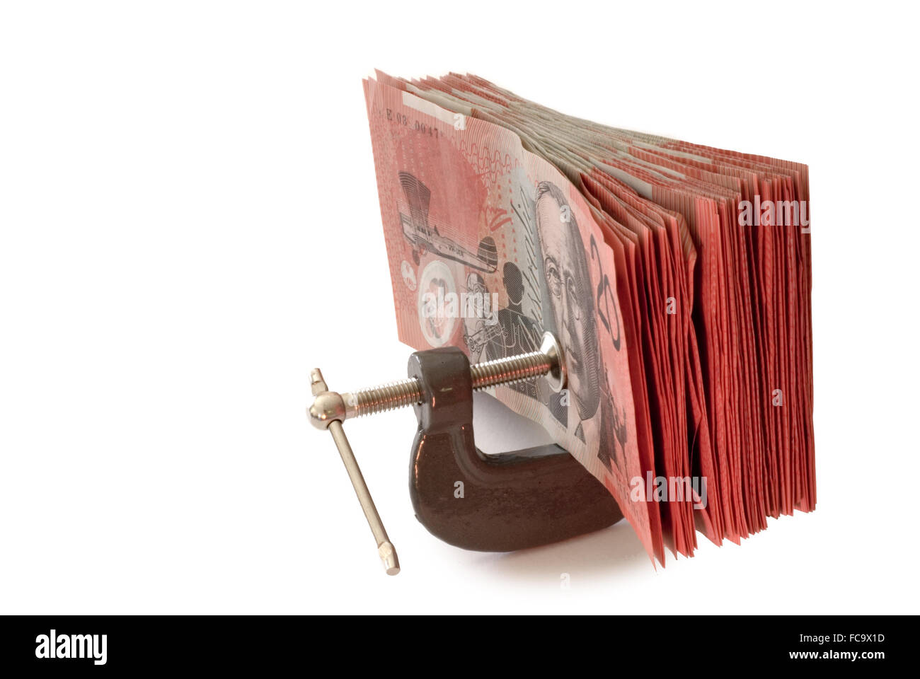 stampa soldi Foto Stock