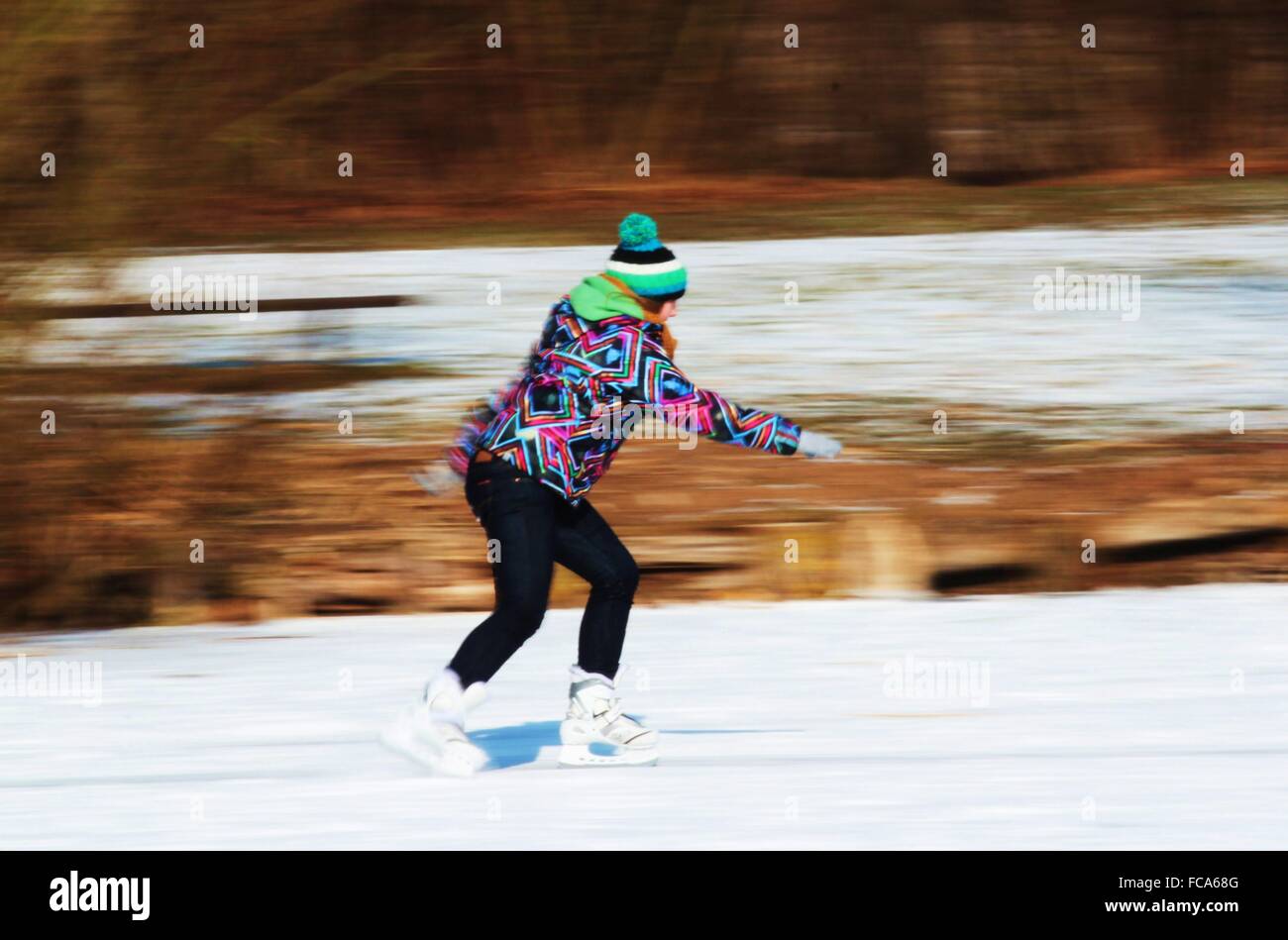 Ice skater Foto Stock