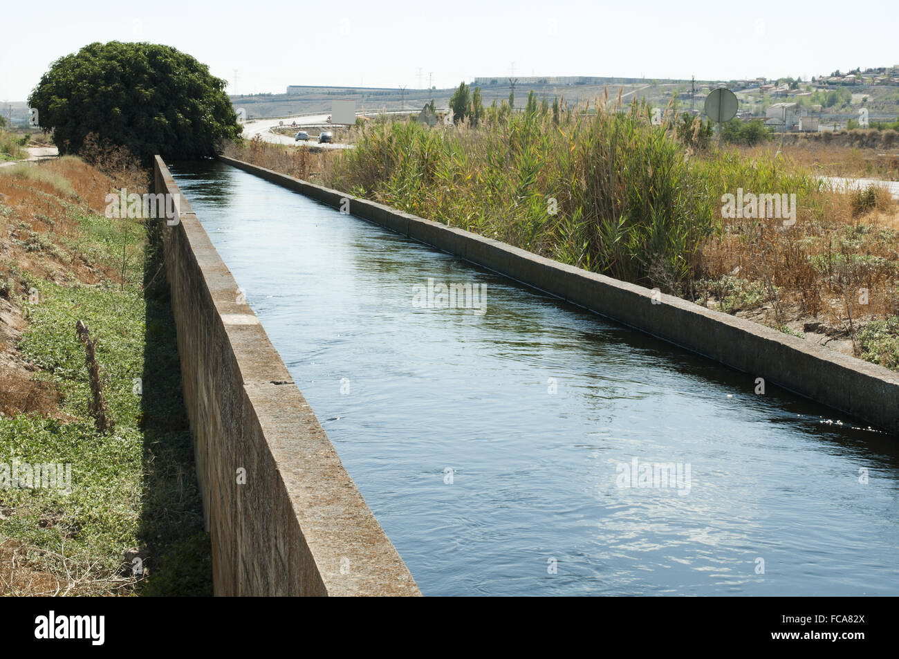 Canale di irrigazione Foto Stock