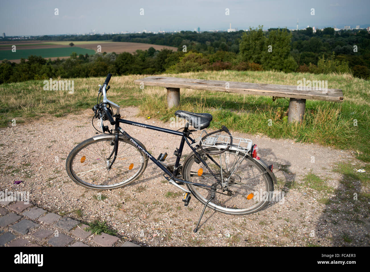 Fuori per un giro in bicicletta Foto Stock