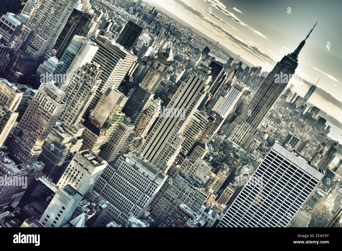 Vista aerea della città di New York. Foto Stock
