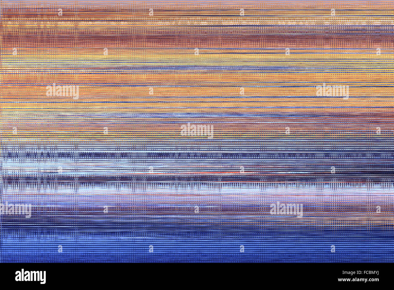 Texture da marrone e blu strisce uguali Foto Stock