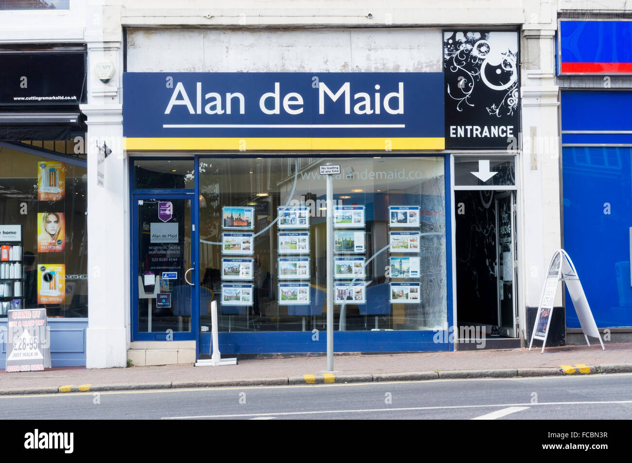 Un ramo di Alan de cameriera agenti immobiliari in Beckenham, Kent. Foto Stock