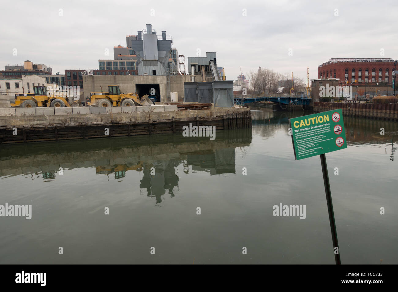 Terzo Ponte di strada sul Gowanus Canal Brooklyn New York Foto Stock