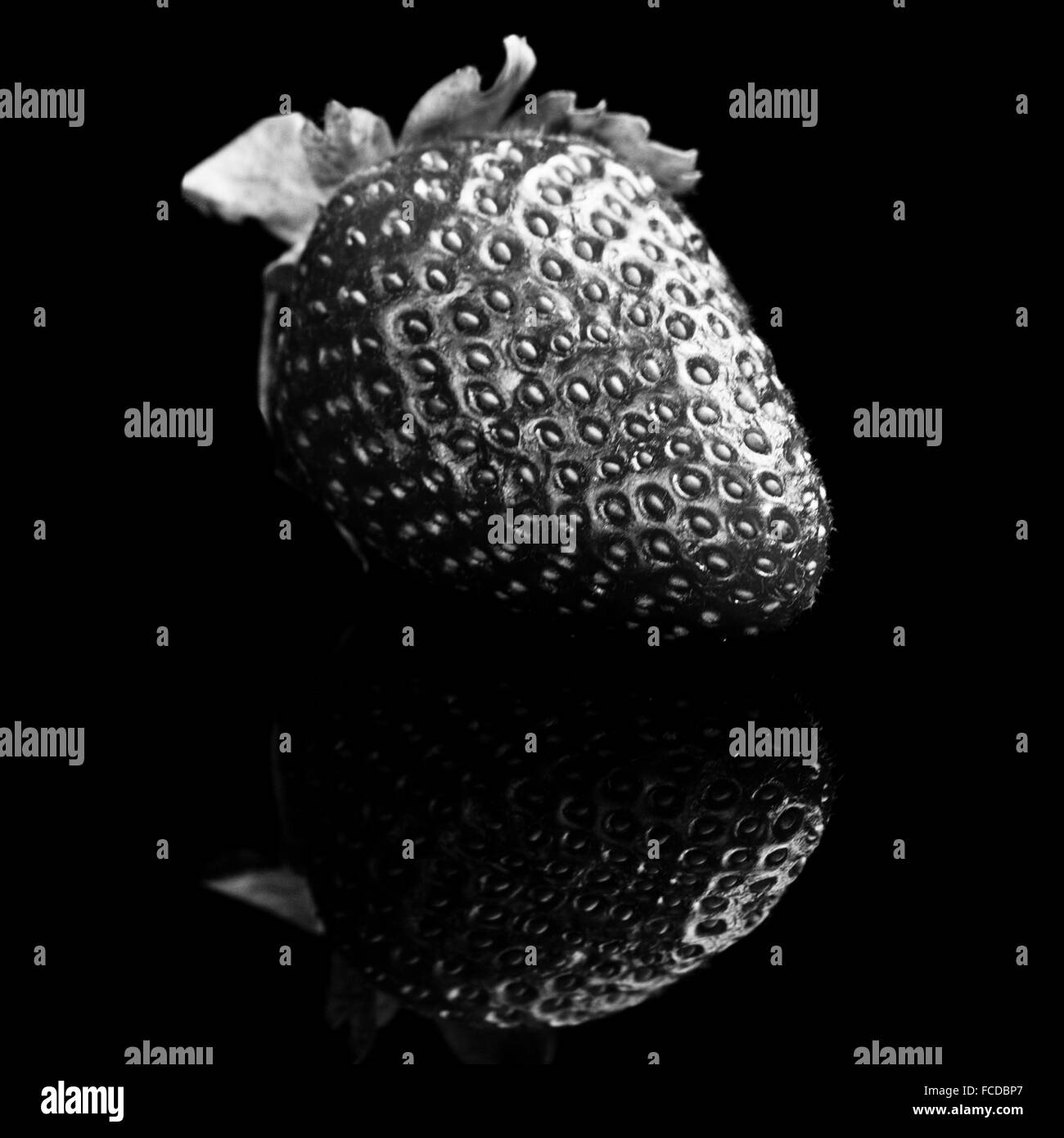 Fragola. BW foto. Foto Stock