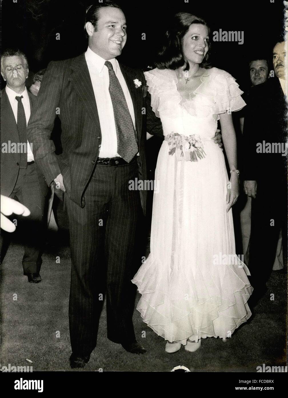 1972 - Alexander S. Andreadis & moglie Christina Onassis © Keystone Pictures USA/ZUMAPRESS.com/Alamy Live News Foto Stock