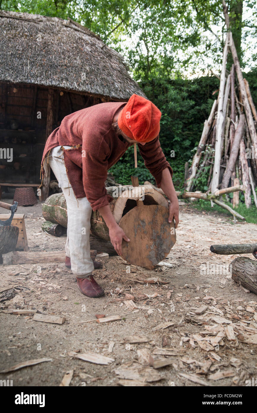 Paesi Bassi, Alphen aan de Rijn, Archeon. Impostare scatti appartenenti al cinema movie Holland, Natura nel Delta, Olanda, il Delta vivente. Foto Stock