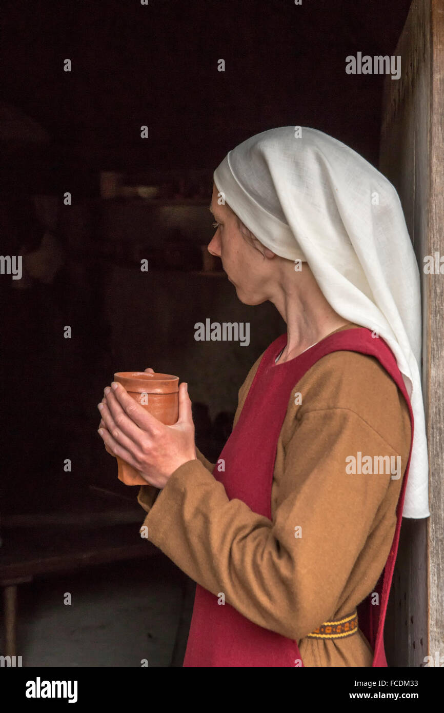 Paesi Bassi, Alphen aan de Rijn, Archeon. Impostare scatti appartenenti al cinema movie Holland, Olanda, il Delta vivente. Foto Stock