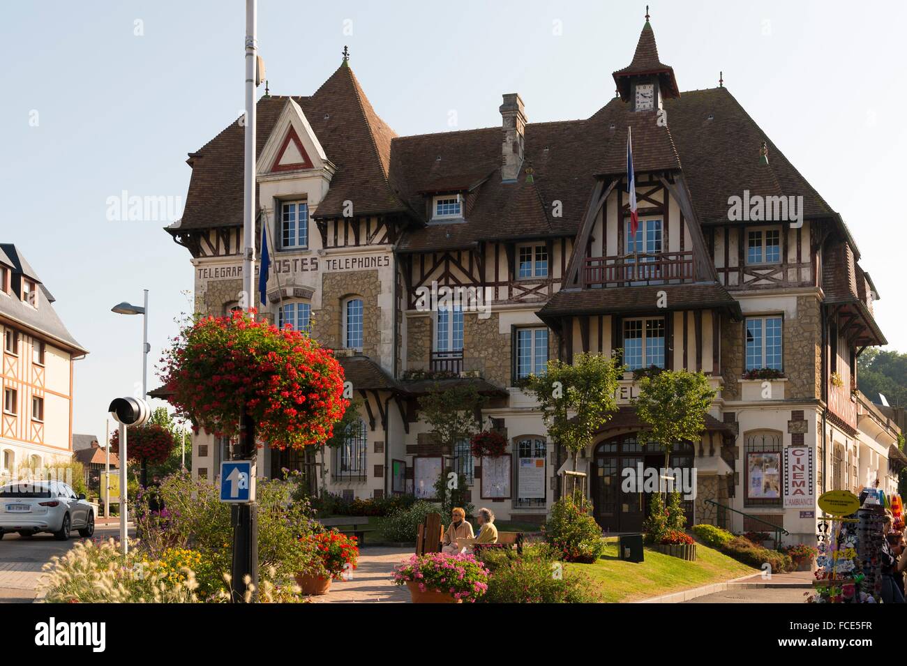 Francia, Normandia, tipico stile normandic house Foto Stock