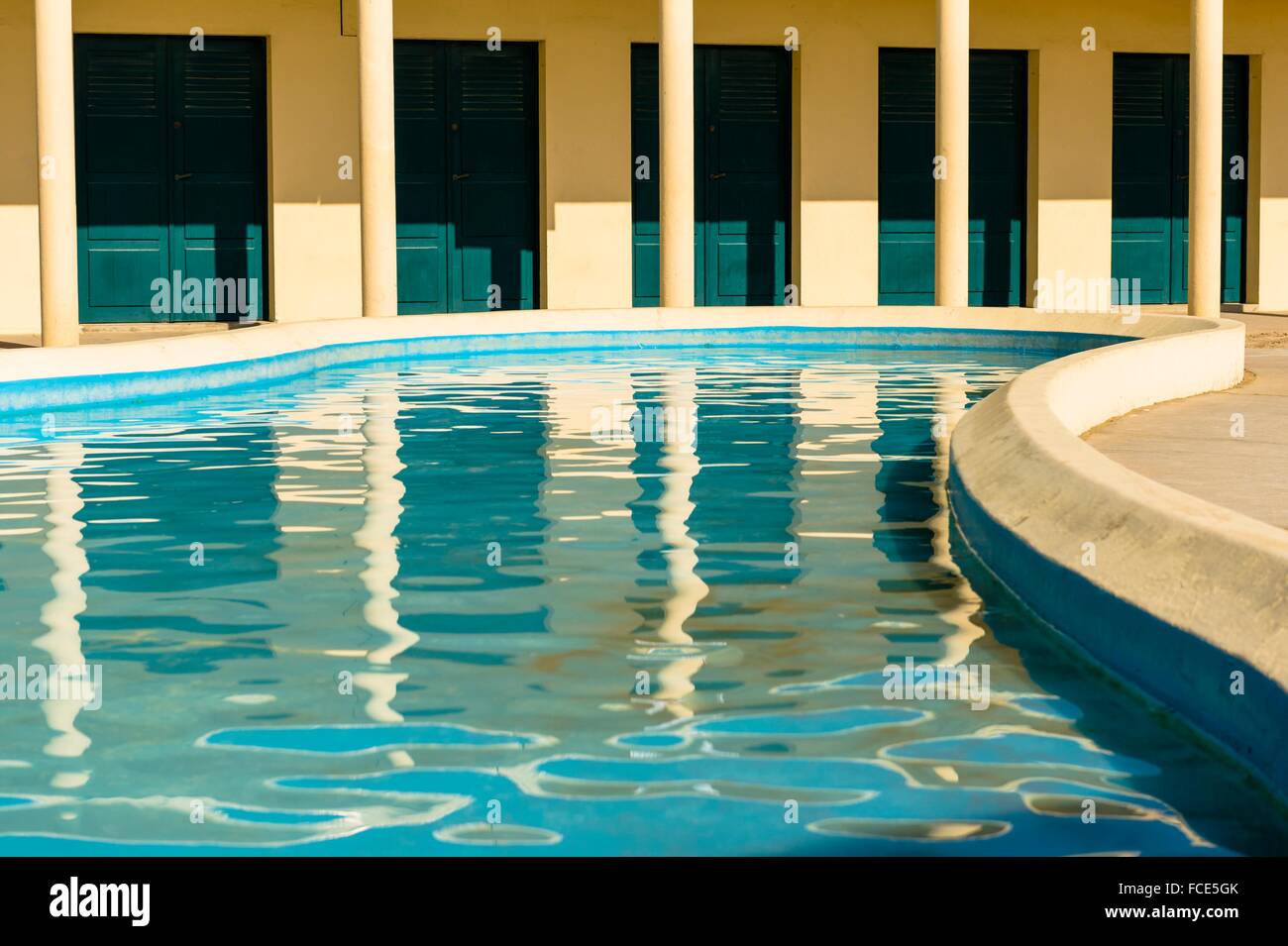 Francia, Normandia, stile Art deco strutture vicino a Deauville Beach Foto Stock