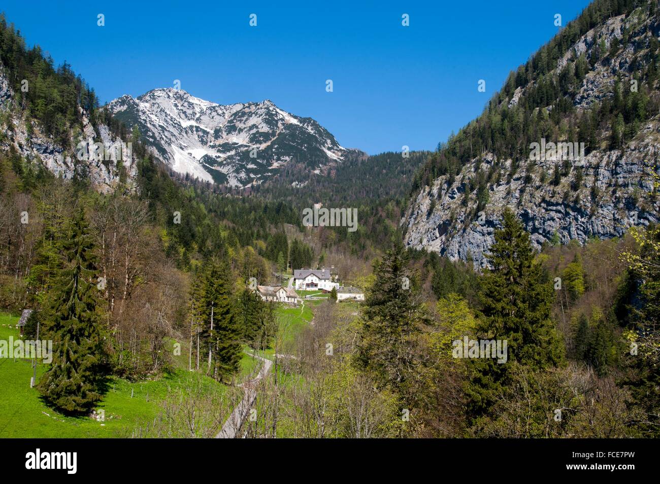 Sepoltura, Hallstatt Salzberg-alta valle, un sito Patrimonio Mondiale dell'UNESCO il paesaggio culturale di Hallstatt- Dachstein, Austria Foto Stock