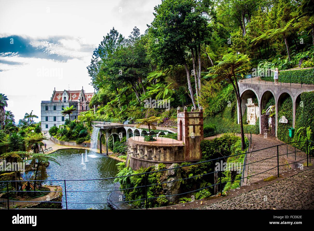 L'Isola di Madeira, Monte Palace giardini tropicali Foto Stock