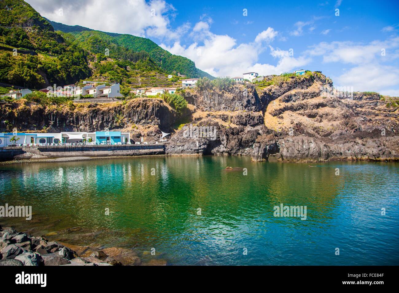 L'Isola di Madeira, lounge bar Seixal Foto Stock