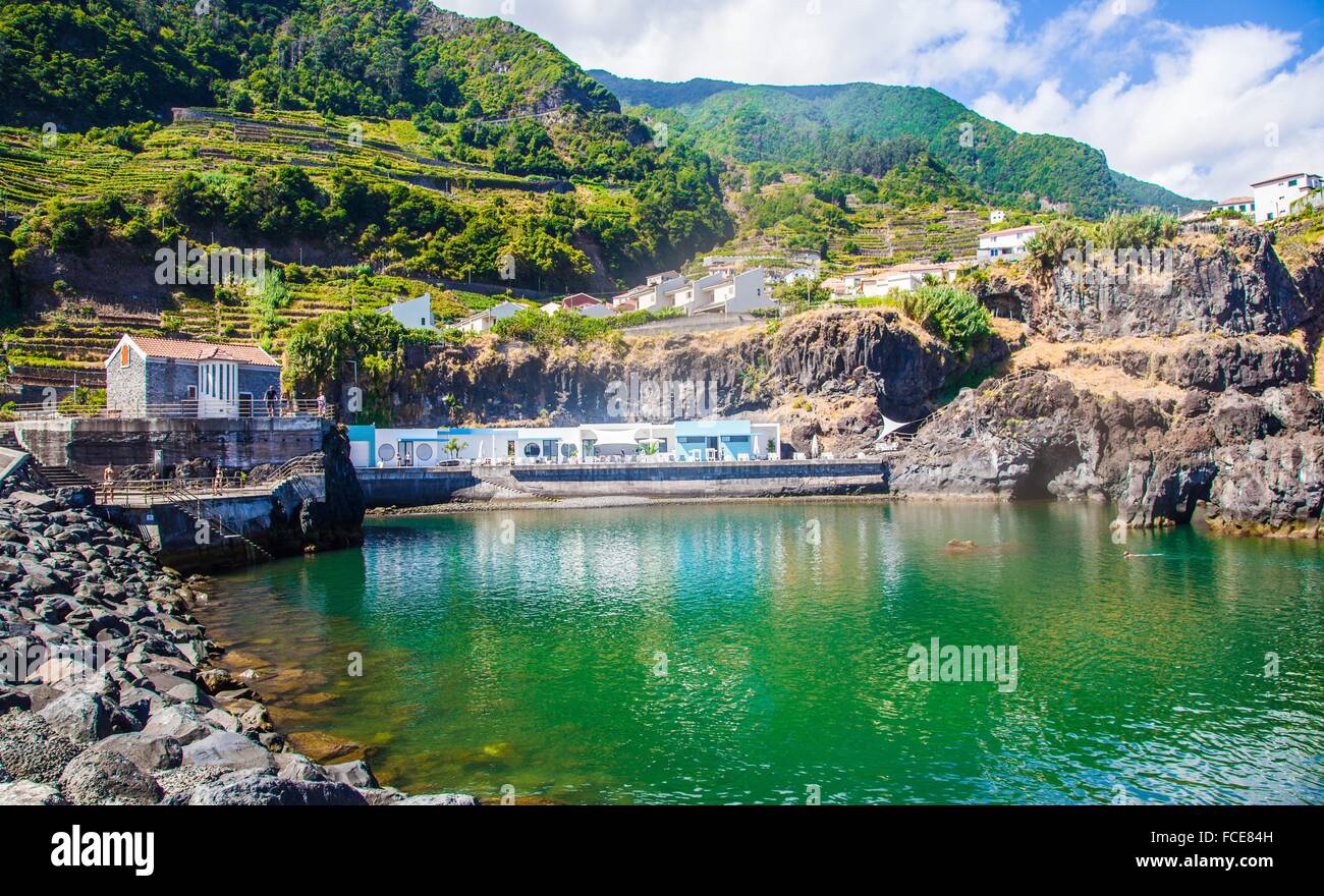 L'Isola di Madeira, lounge bar Seixal Foto Stock