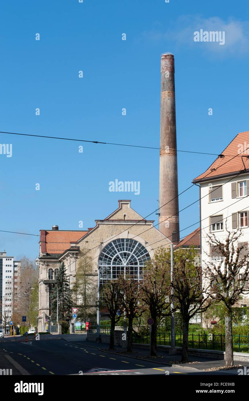 La Chaux-de-Fonds, orologiero urbanistica, il cantone di Neuchâtel, Svizzera Foto Stock