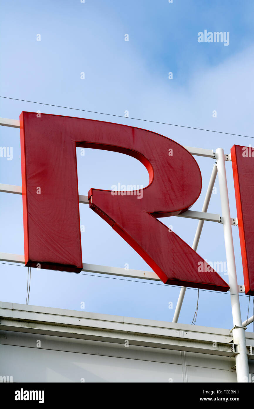 Lettera R Foto Stock