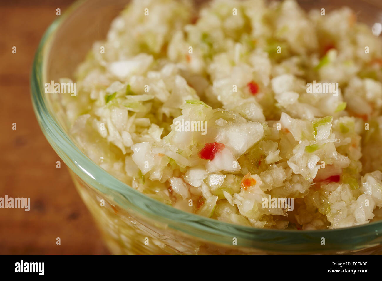 Pepe cavolo, Pennsylvania olandese insalata di cavolo Foto Stock