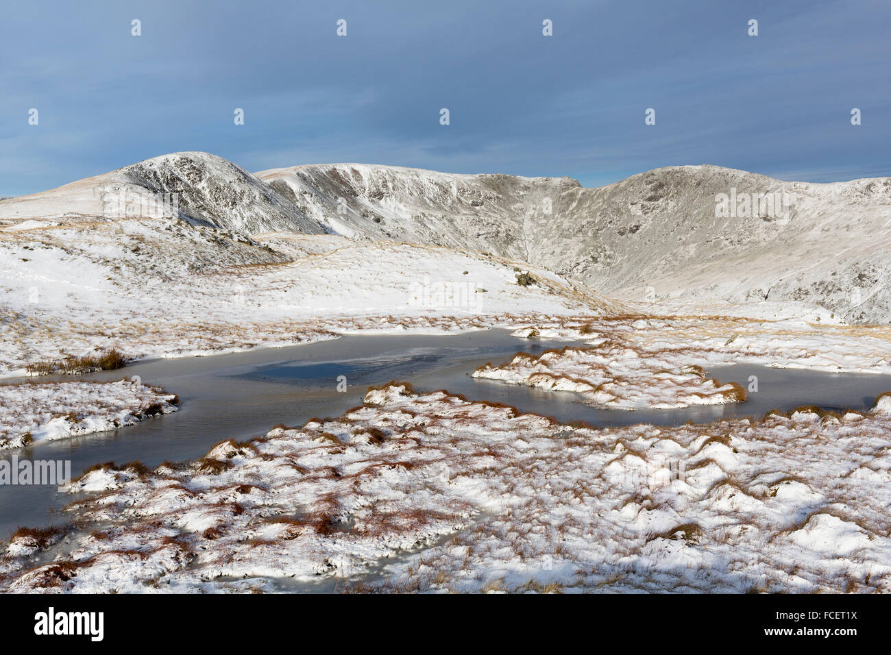 Fairfield Horseshoe in inverno la neve Foto Stock