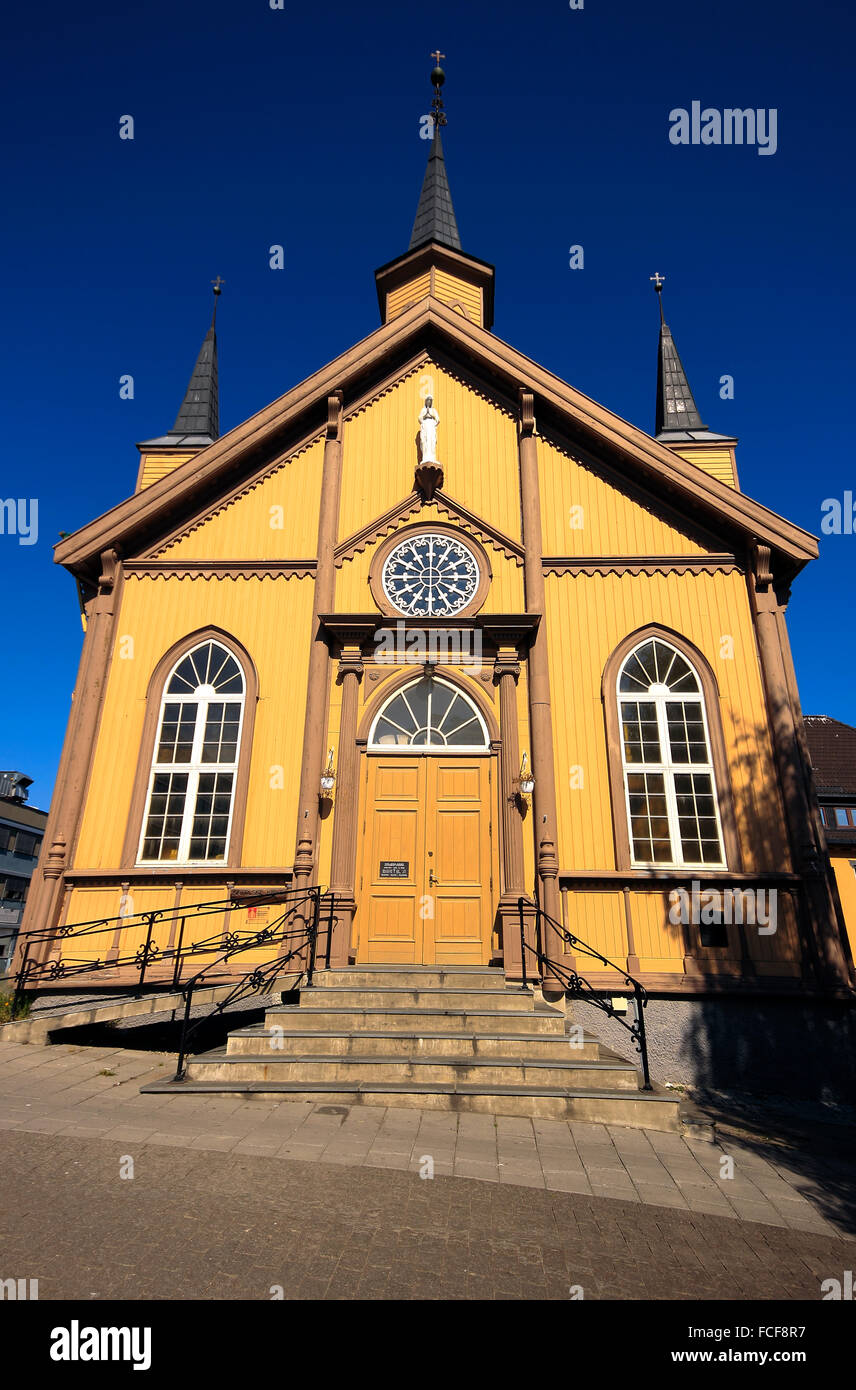 Cattedrale di Tromsø in Norvegia Scandinavia Europa Foto Stock