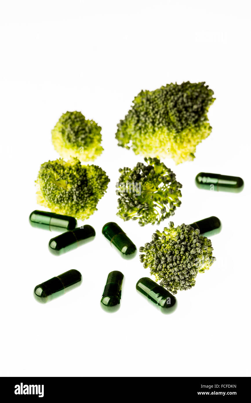 Le capsule di broccoli. Foto Stock