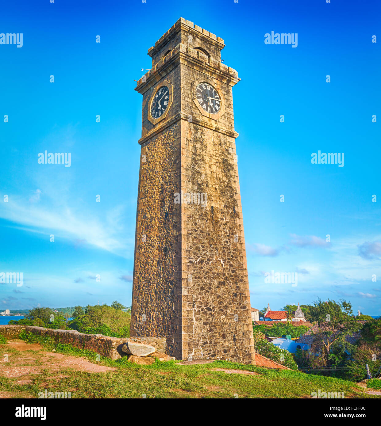 Anthonisz Memorial Clock Tower a Galle, Sri Lanka Foto Stock