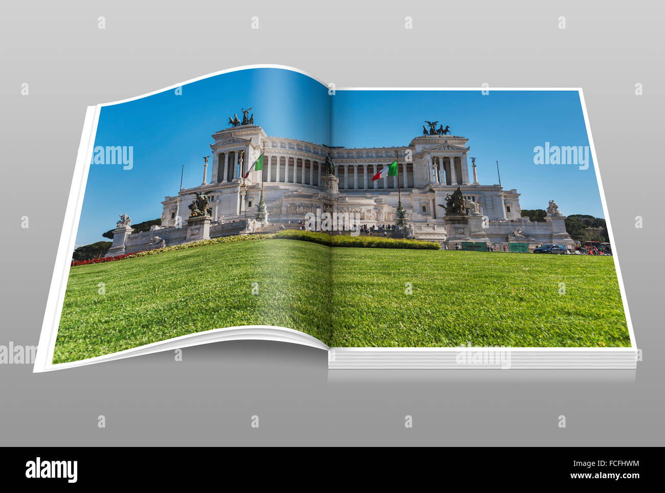 Monumento Nazionale a Vittorio Emanuele II è un monumento nazionale di Roma, Lazio, l'Italia, Europa Foto Stock