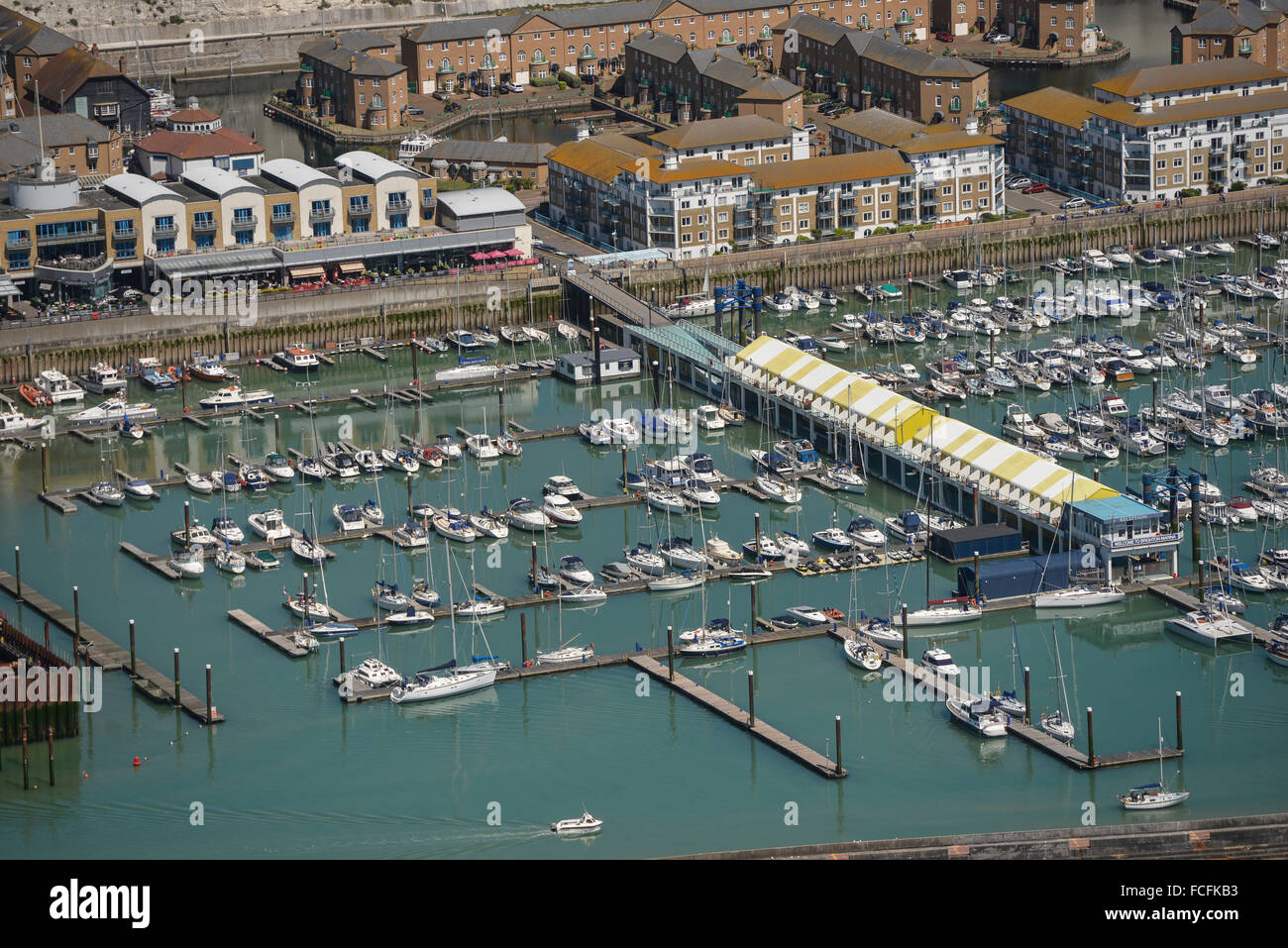 Una veduta aerea di Brighton Marina in East Sussex Foto Stock