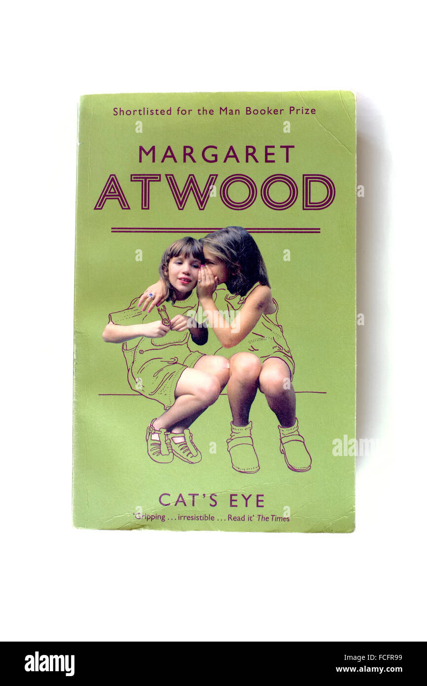 Atwood Margaret's Occhio di gatto fotografati contro uno sfondo bianco. Foto Stock