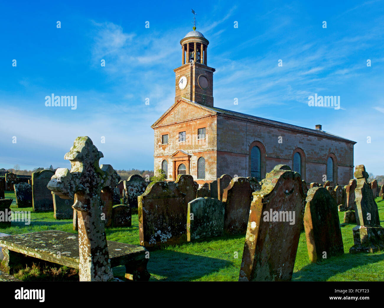 Sant'Andrea Chiesa, Kirkandrews-su-Esk, Cumbria, England Regno Unito Foto Stock