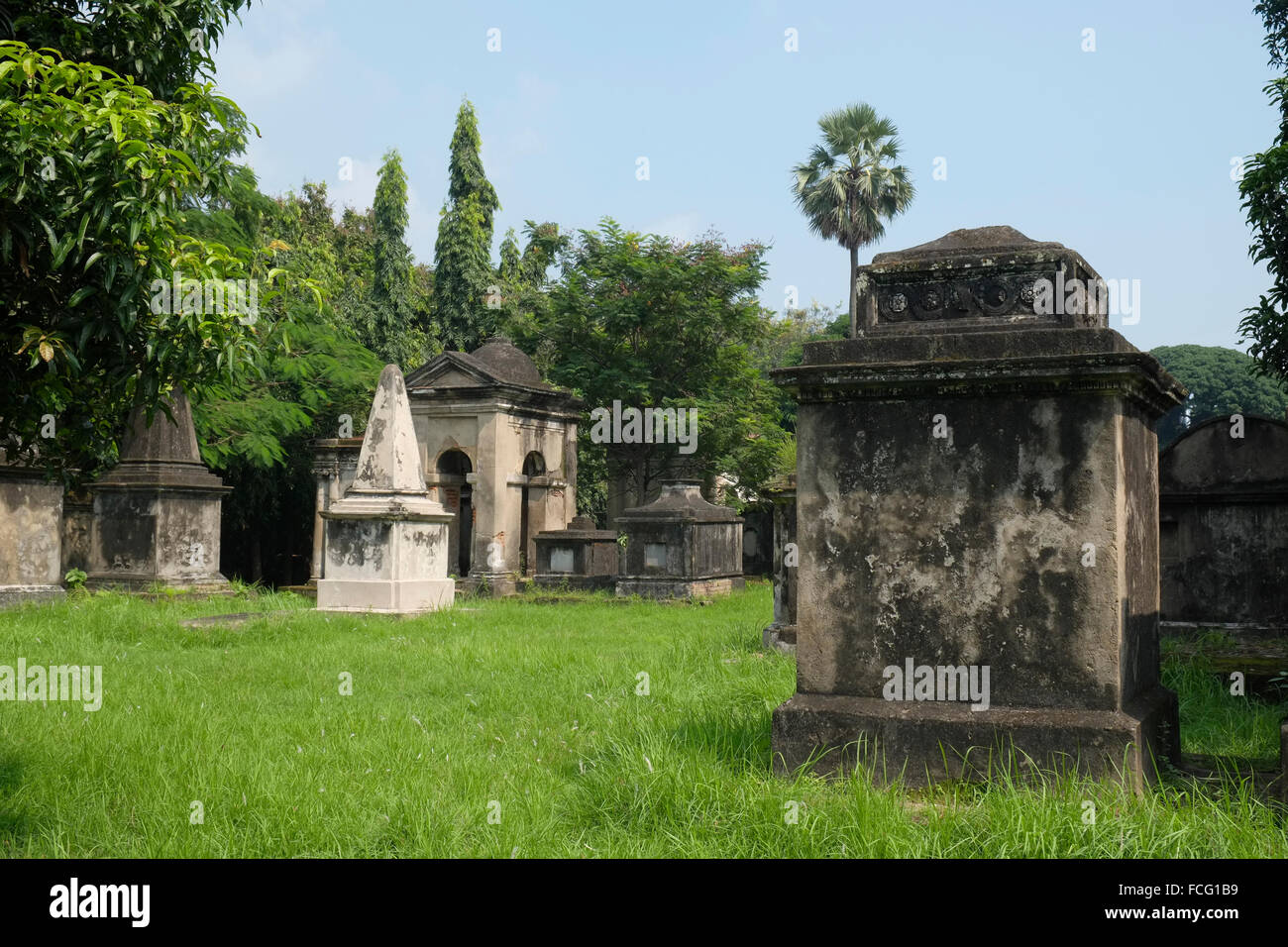 South Park Street cimitero, Kolkata (Calcutta), India Foto Stock