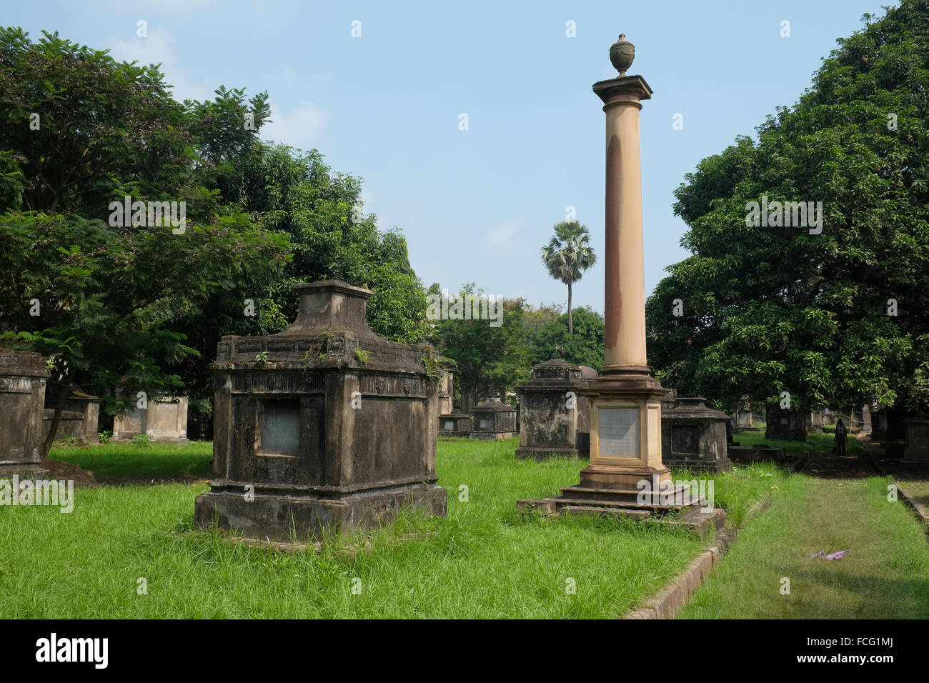 South Park Street cimitero, Kolkata (Calcutta), India Foto Stock