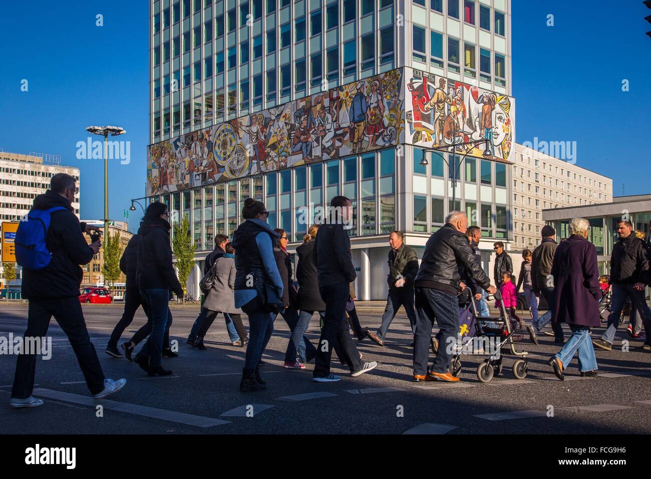 Illustrazione della Città di Berlino, Germania Foto Stock