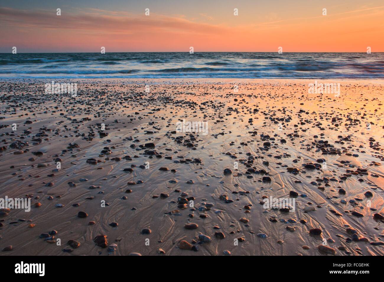 Sulla costa del mare del Nord, Germania. Foto Stock