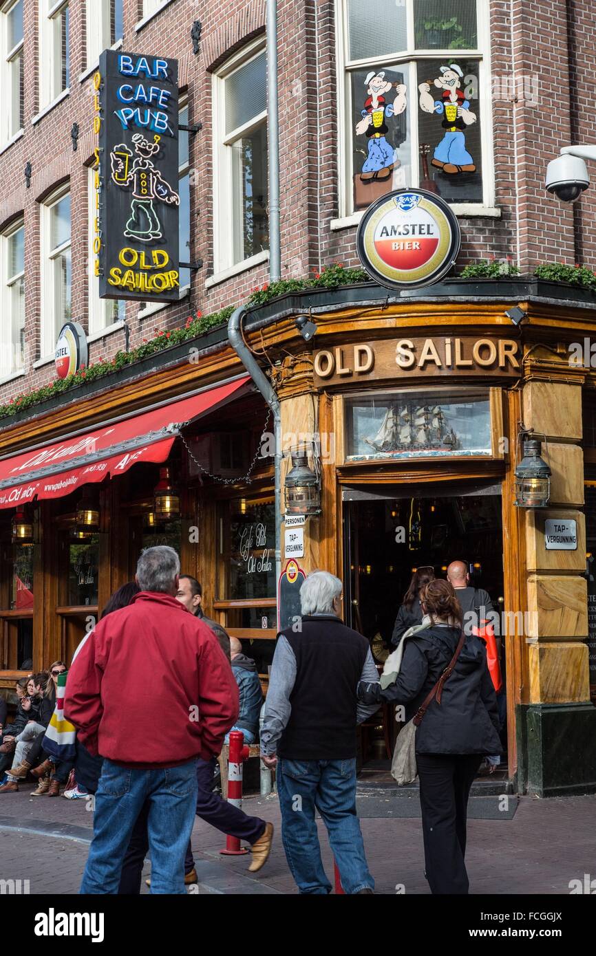 Città di Amsterdam, la capitale dei Paesi Bassi Foto Stock