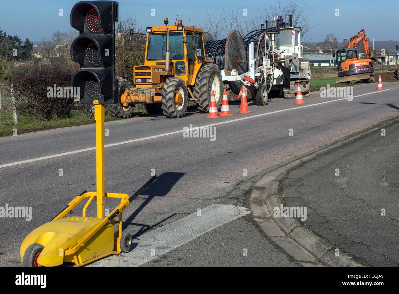 Opere Pubbliche, BREZOLLES, (28) EURE-ET-LOIR, centro, Francia Foto Stock