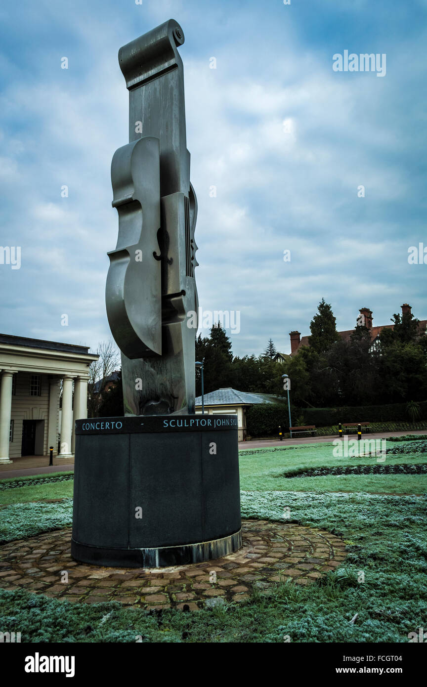 Concerto di John Carter di Sydney al di fuori del de Montfort Hall, Leicester Foto Stock